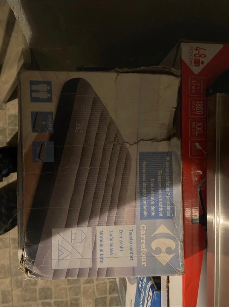 Matelas gonflable double, Caravanes & Camping, Matelas pneumatiques, Enlèvement ou Envoi, Neuf, 2 personnes