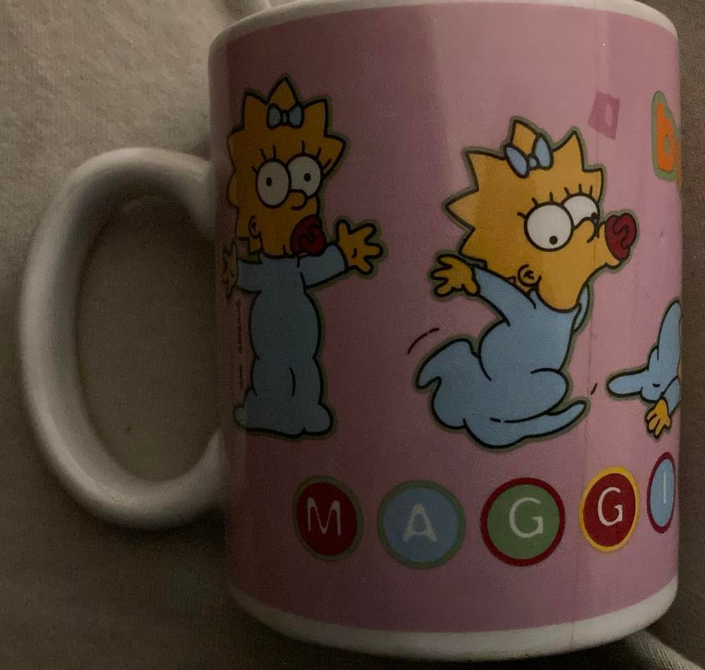 Tasse mug tas maggie simpson, Enlèvement ou Envoi, Comme neuf