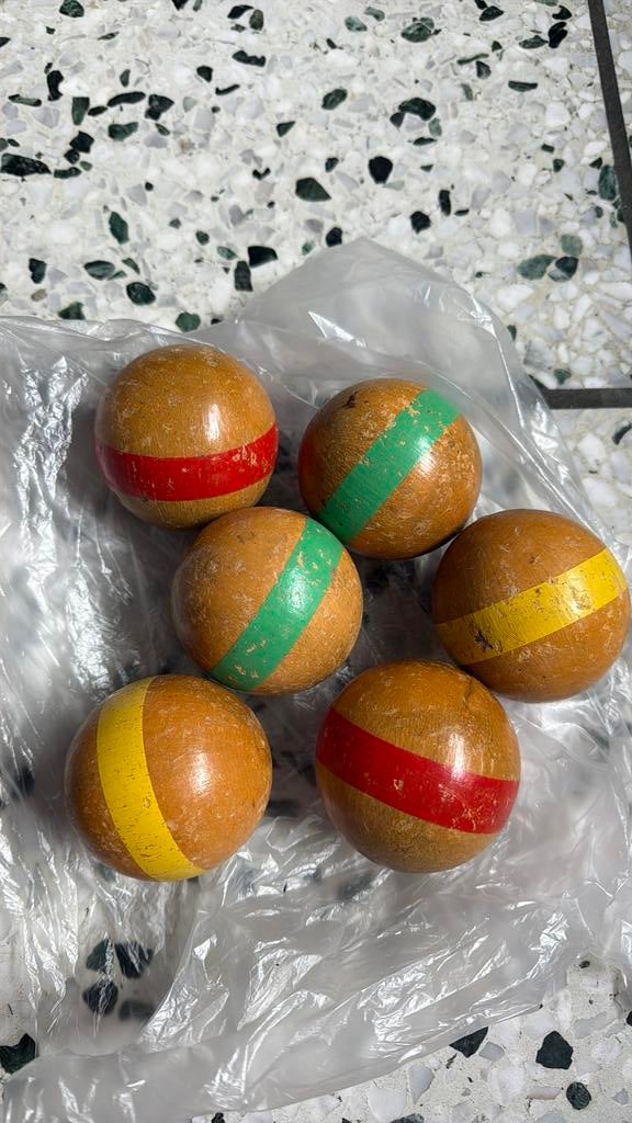 Oude petanqueballen, Sport en Fitness, Ophalen, Gebruikt