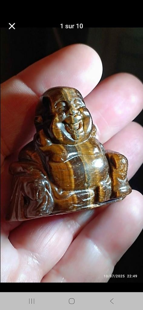 Mini bouddha en œil de tigre, Enlèvement ou Envoi, Neuf