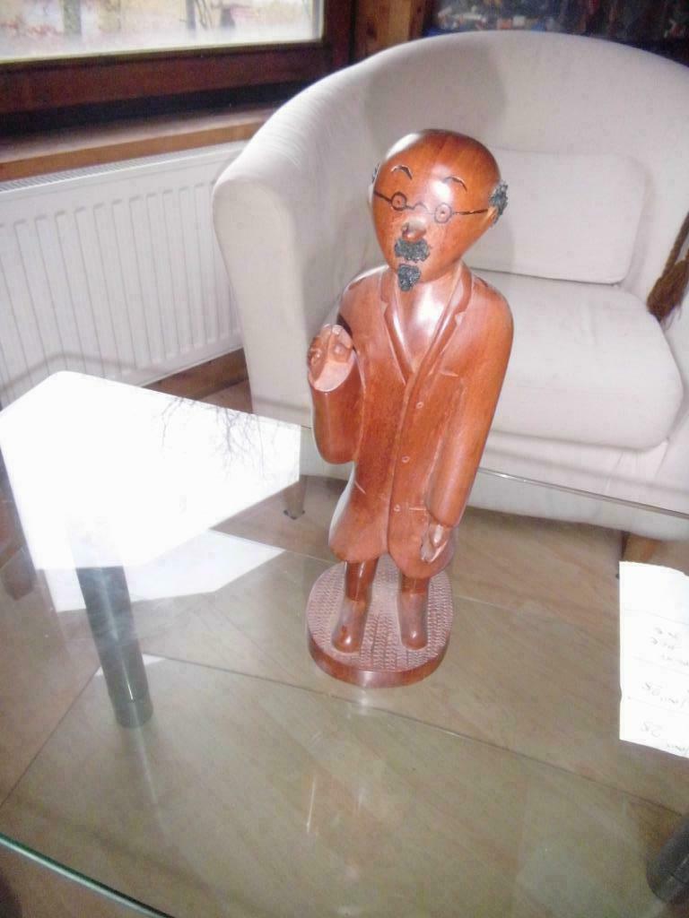 Figurine Professeur Tournesol / bois, Utilisé