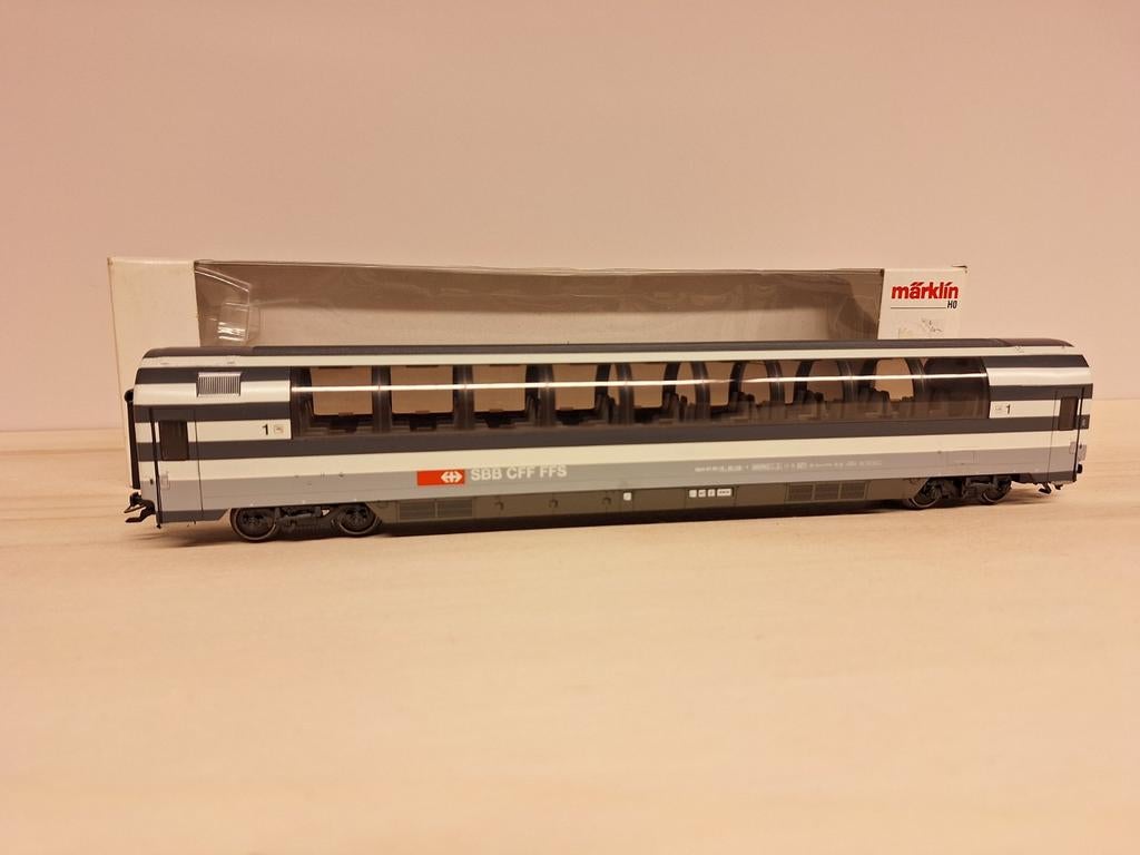 Märklin 4365 - Voiture panoramique SBB, Enlèvement ou Envoi, Courant alternatif, Wagon, Comme neuf