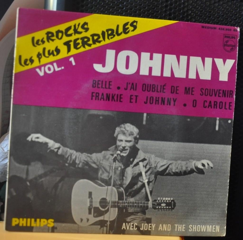 vinyl 45 tours johnny hallyday (x20341), Enlèvement ou Envoi, Utilisé