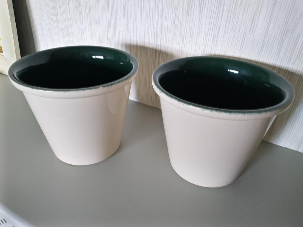 2 glasur keramiekpotten NIEUW !  Made in Germany setprijs, Ophalen