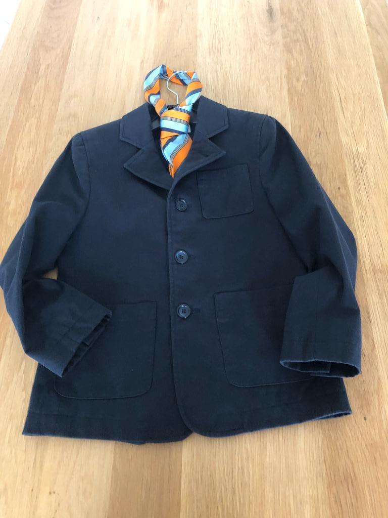 donkerblauwe blazer Scapa met leuke das, Ophalen, Zo goed als nieuw, Scapa, Jongen