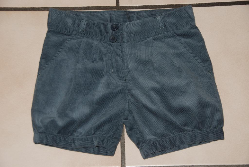 Korte broek "Prémaman = Orchestra" in muisgrijs fluweel T116, Overige typen, Prémaman, Meisje, Ophalen of Verzenden