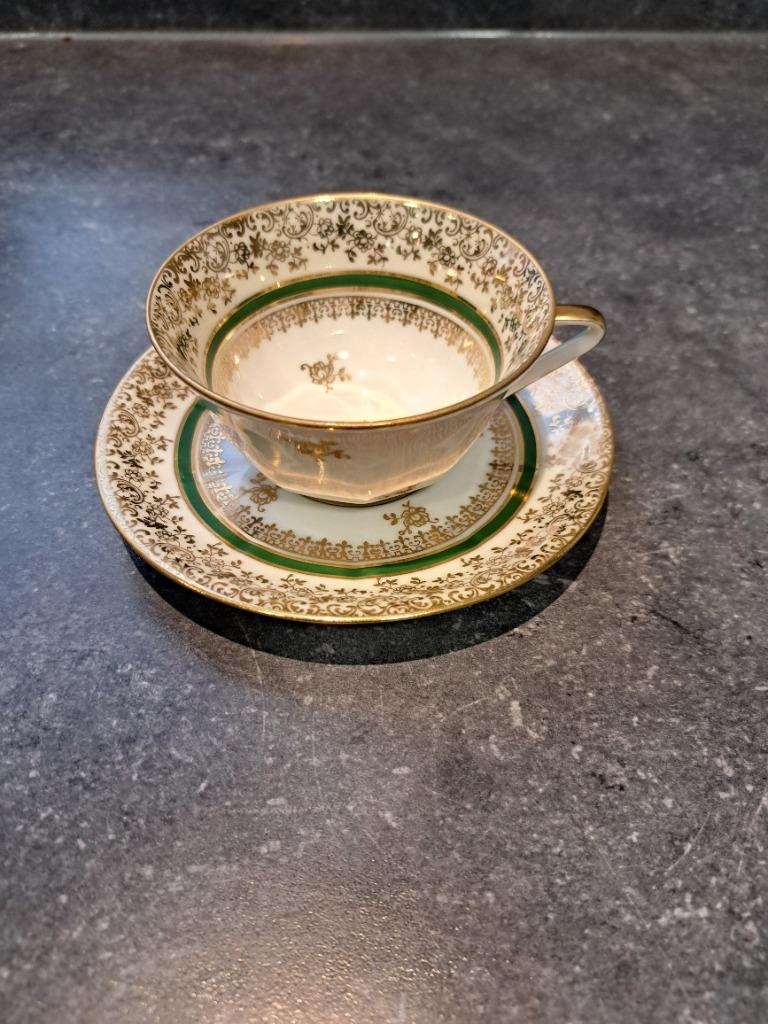 Koffiekopje met sous-tasse, Antiek en Kunst, Ophalen