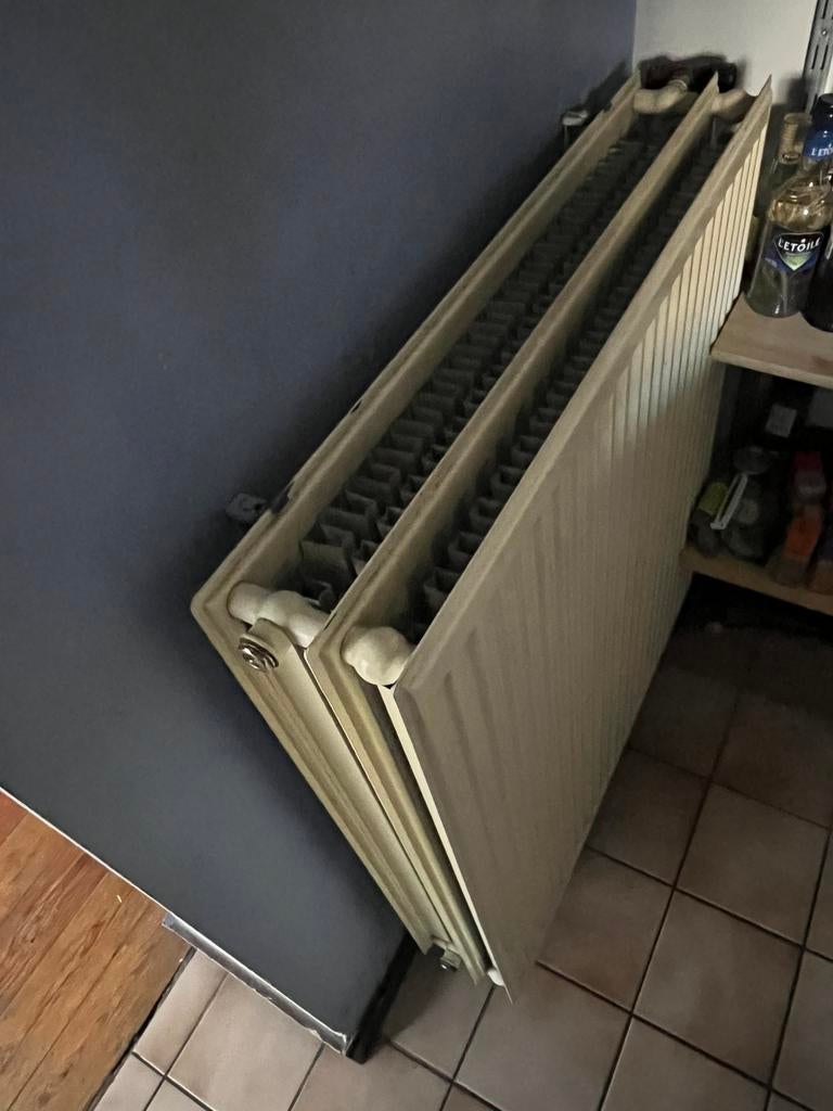 vlakke plaatradiator (2 stuks), Ophalen, Gebruikt, Radiator, 60 tot 150 cm