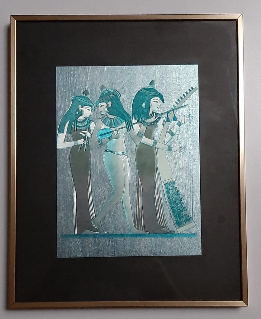 Egypte/metaalgravuur, Antiquités & Art, Art | Art non-occidental, Enlèvement ou Envoi