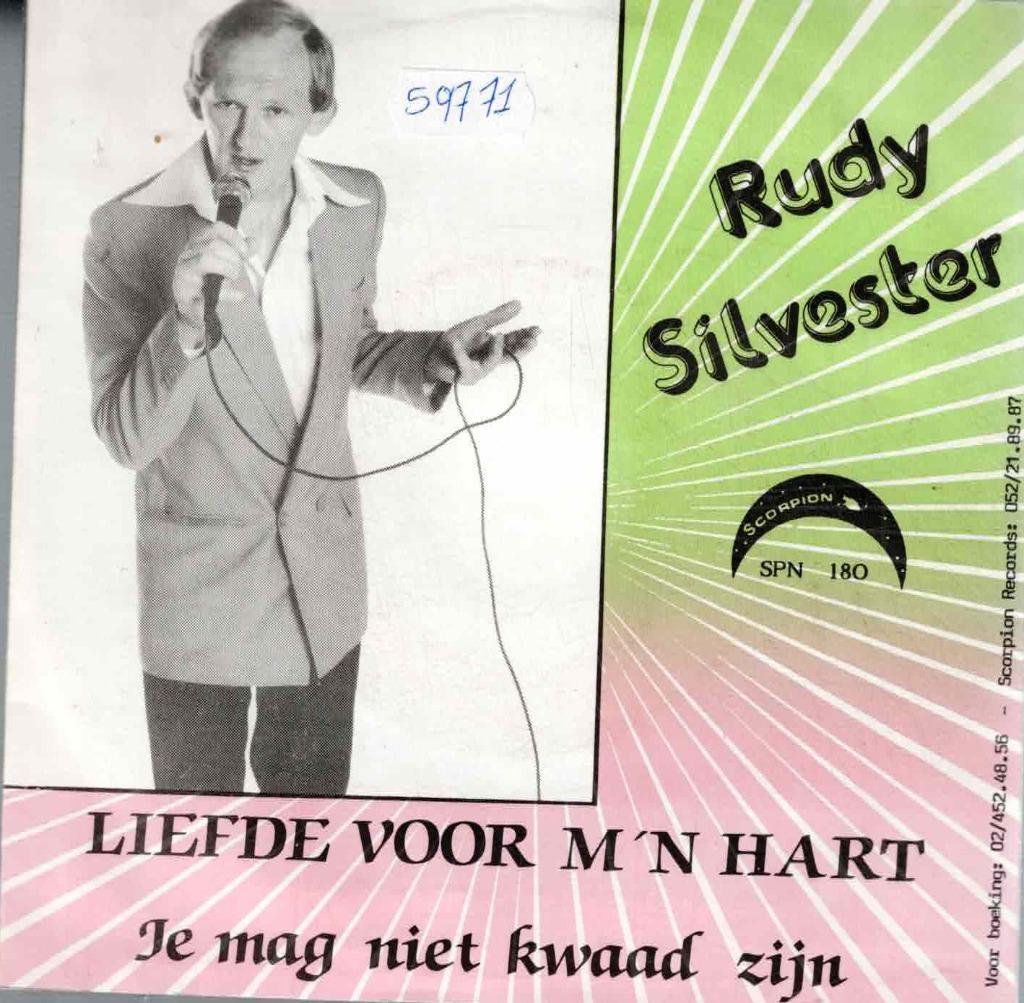 Vinyl, 7"   -   Rudy Silvester – Liefde Voor M'n Hart, Enlèvement ou Envoi, Autres formats
