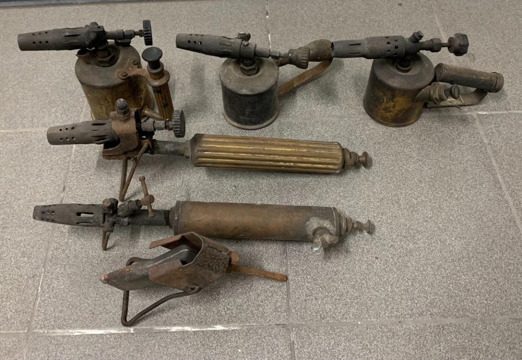 Koperen benzine branders, Antiek en Kunst, Ophalen