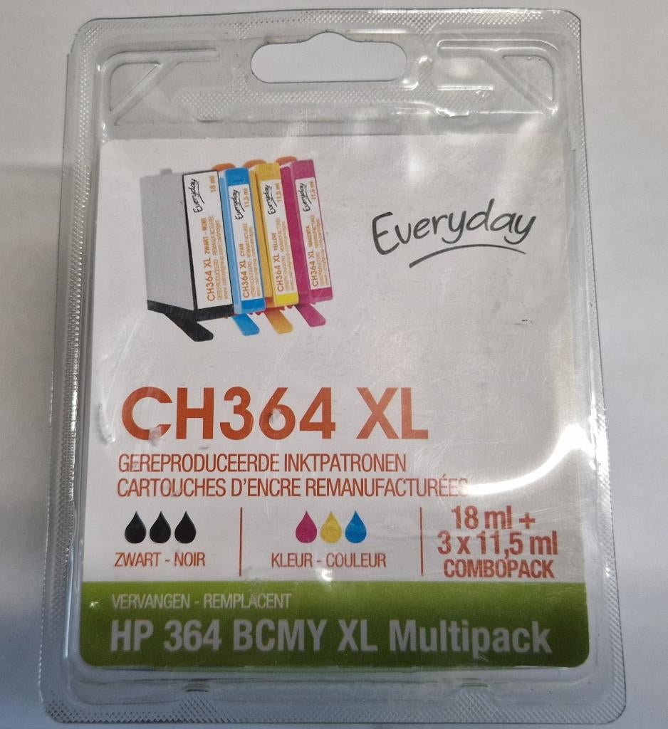 Inktpatronen HP 364 XL Zwart en Kleur, Ophalen of Verzenden, Nieuw, Cartridge, Huismerk