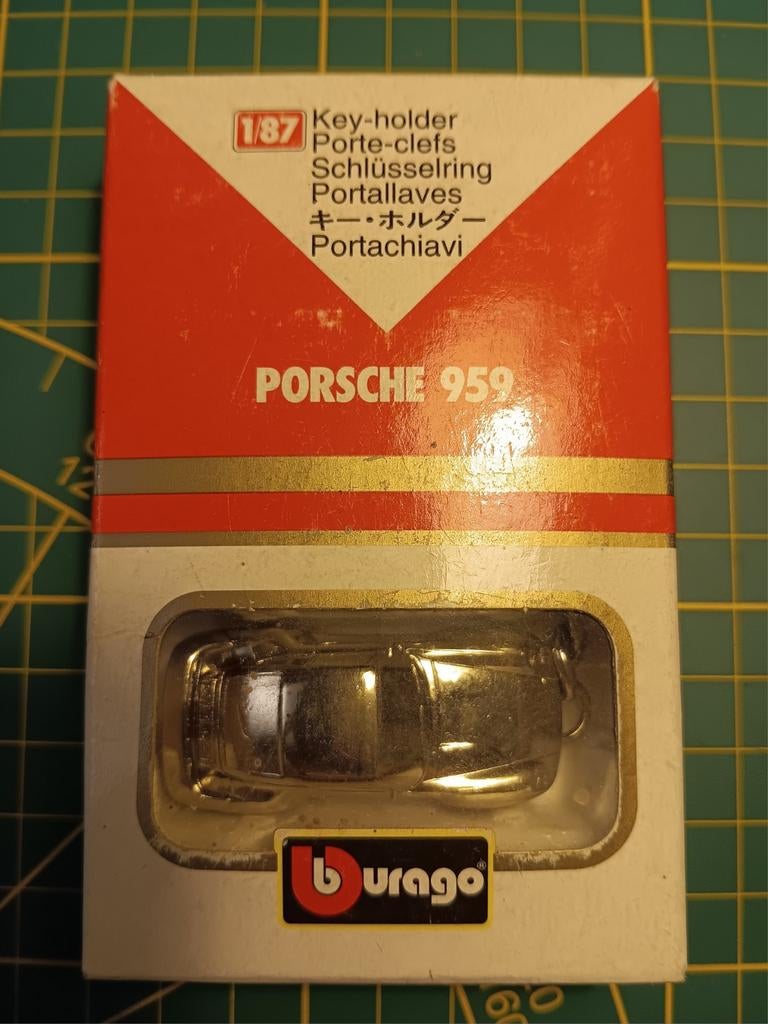 Bburago sleutelhanger Porsche 959, Ophalen of Verzenden