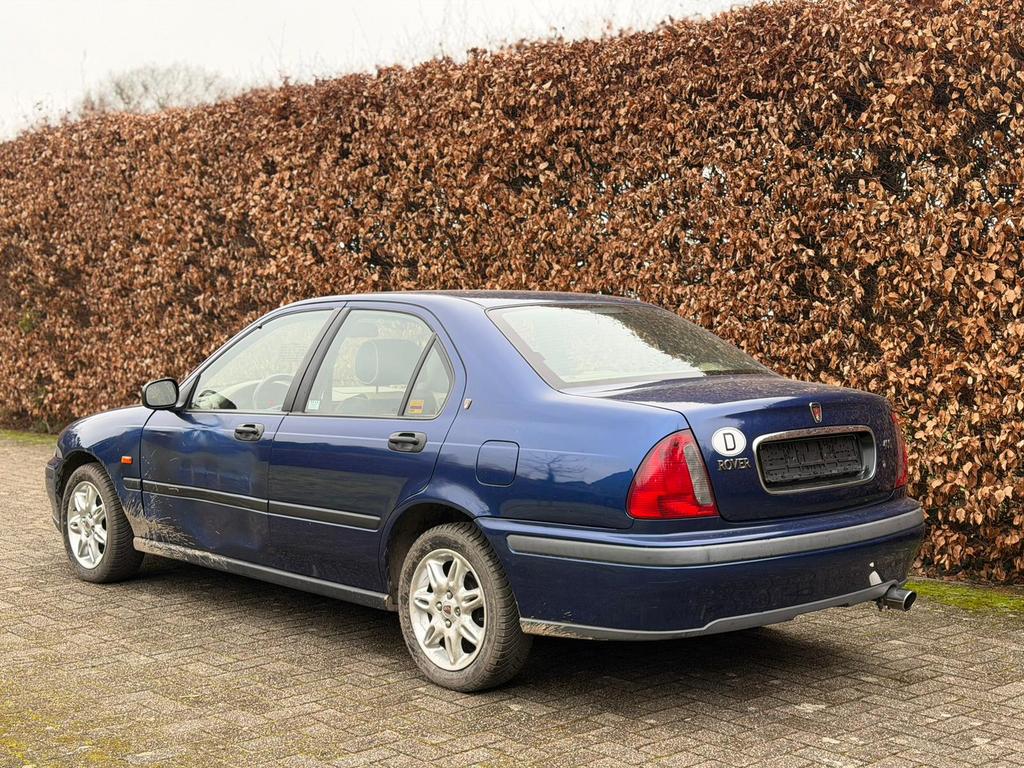 Rover 400 1.6 Benzine Leder Airco Lez ok Export, Auto's, Startonderbreker, Beige, Blauw, Leder