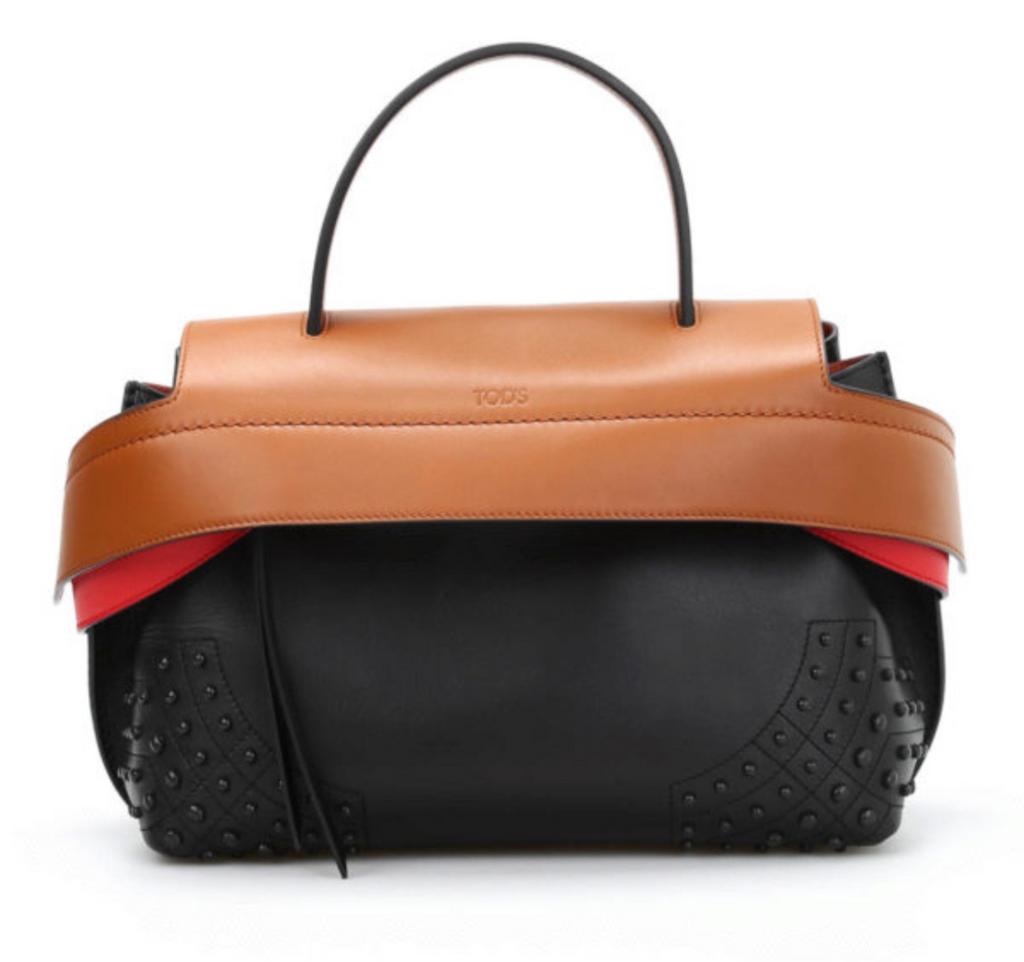 TOD'S WAVE BAG LEER, ZWART/BRUIN ORIGINEEL(NEW €1.500)‼️💖💖, Handtassen en Accessoires, Tassen | Damestassen, Ophalen of Verzenden