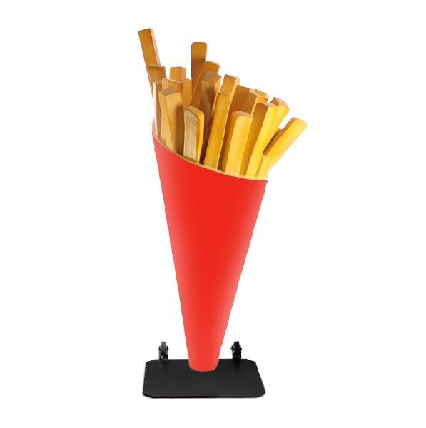 Patatzak Frietzak Staand – VERRIJDBAAR – 160 cm, Ophalen, Nieuw