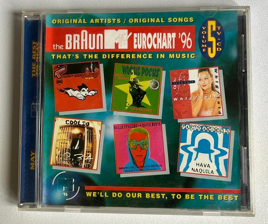 Braun MTV Eurochart ‘96 Volume 5, Cd's en Dvd's, Ophalen of Verzenden, Zo goed als nieuw