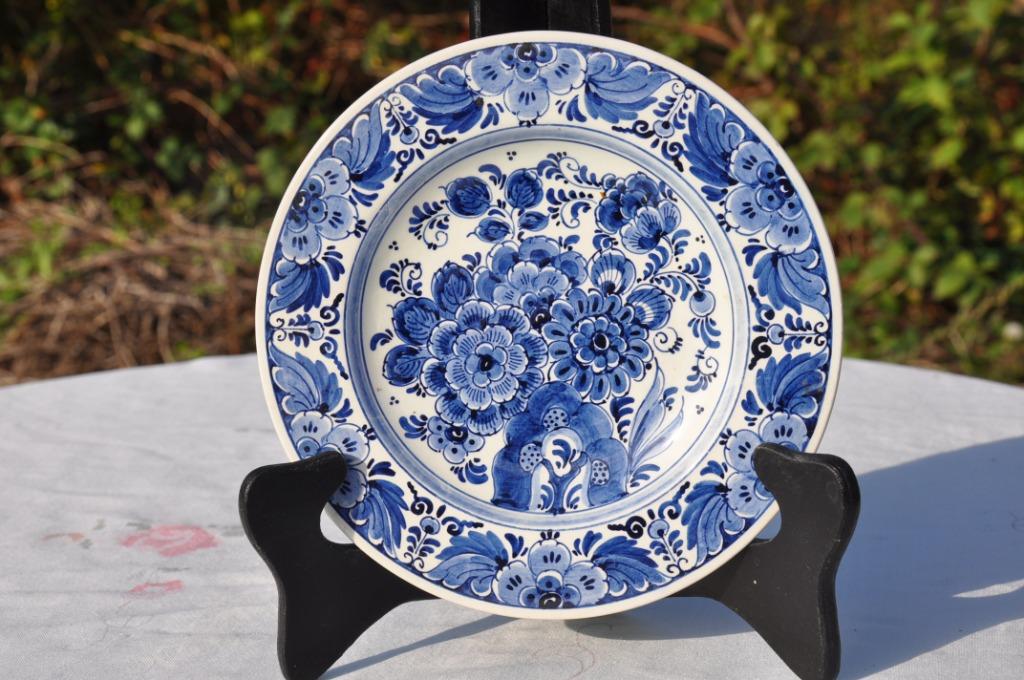 §  assiette murale decorative delft fleur (17), Enlèvement ou Envoi