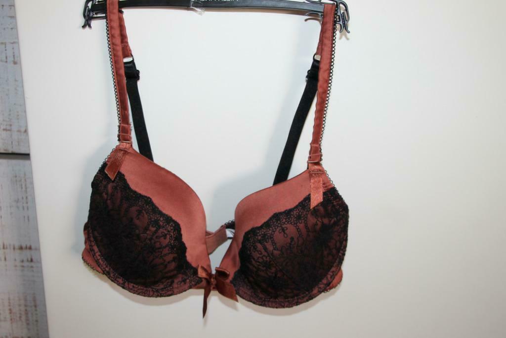 SOUTIEN GORGE ETAM NOIR BRUN  90C, Noir, Soutien-gorge