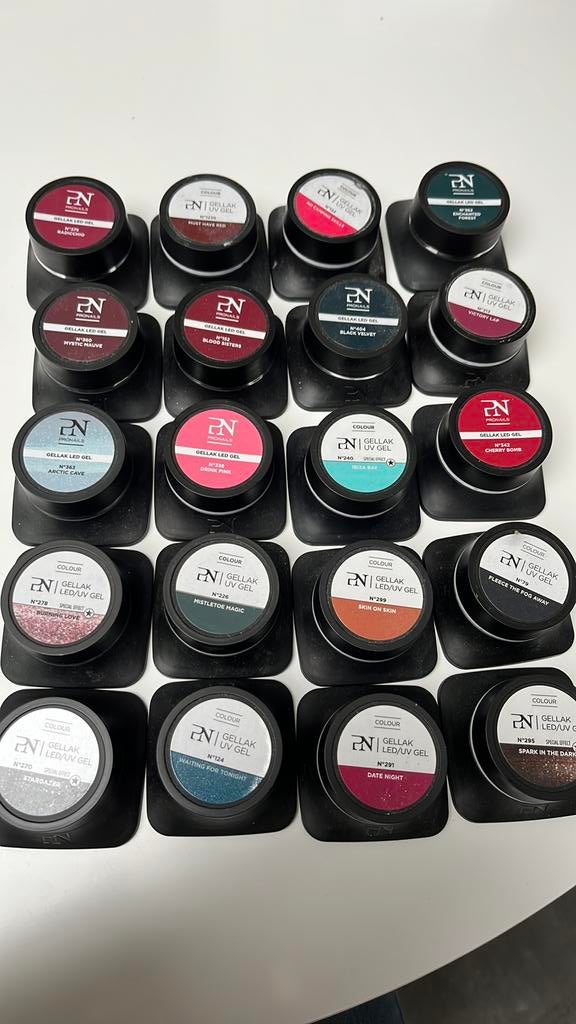 20 gelkleuren ProNails, Ophalen, Gebruikt, Overige kleuren, Accessoires