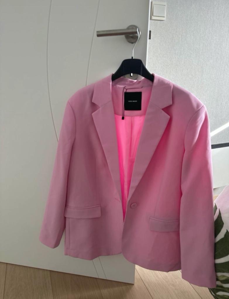 Roze blazer Vero Moda maat M Troianthea blazer, Maat 38/40 (M), Vero Moda, Ophalen of Verzenden, Zo goed als nieuw