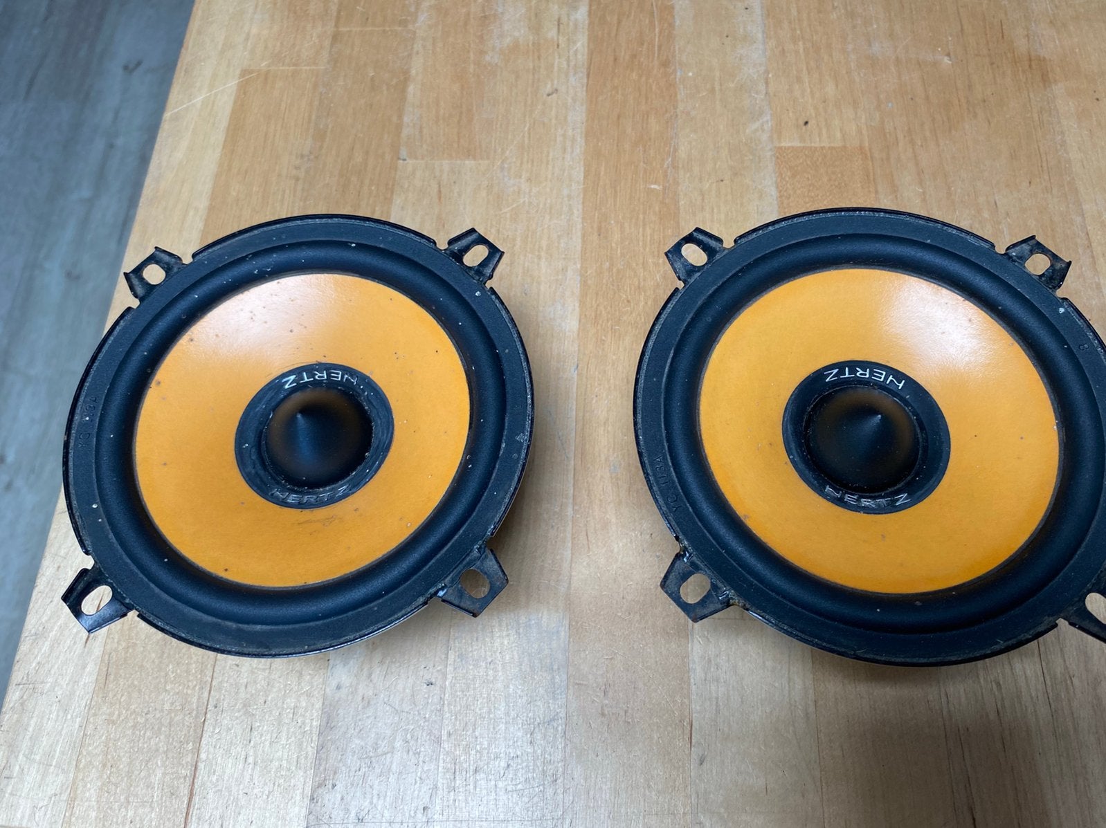 Set 13cm/5,25inch luidsprekeks Hertz., Auto diversen, Ophalen, Gebruikt