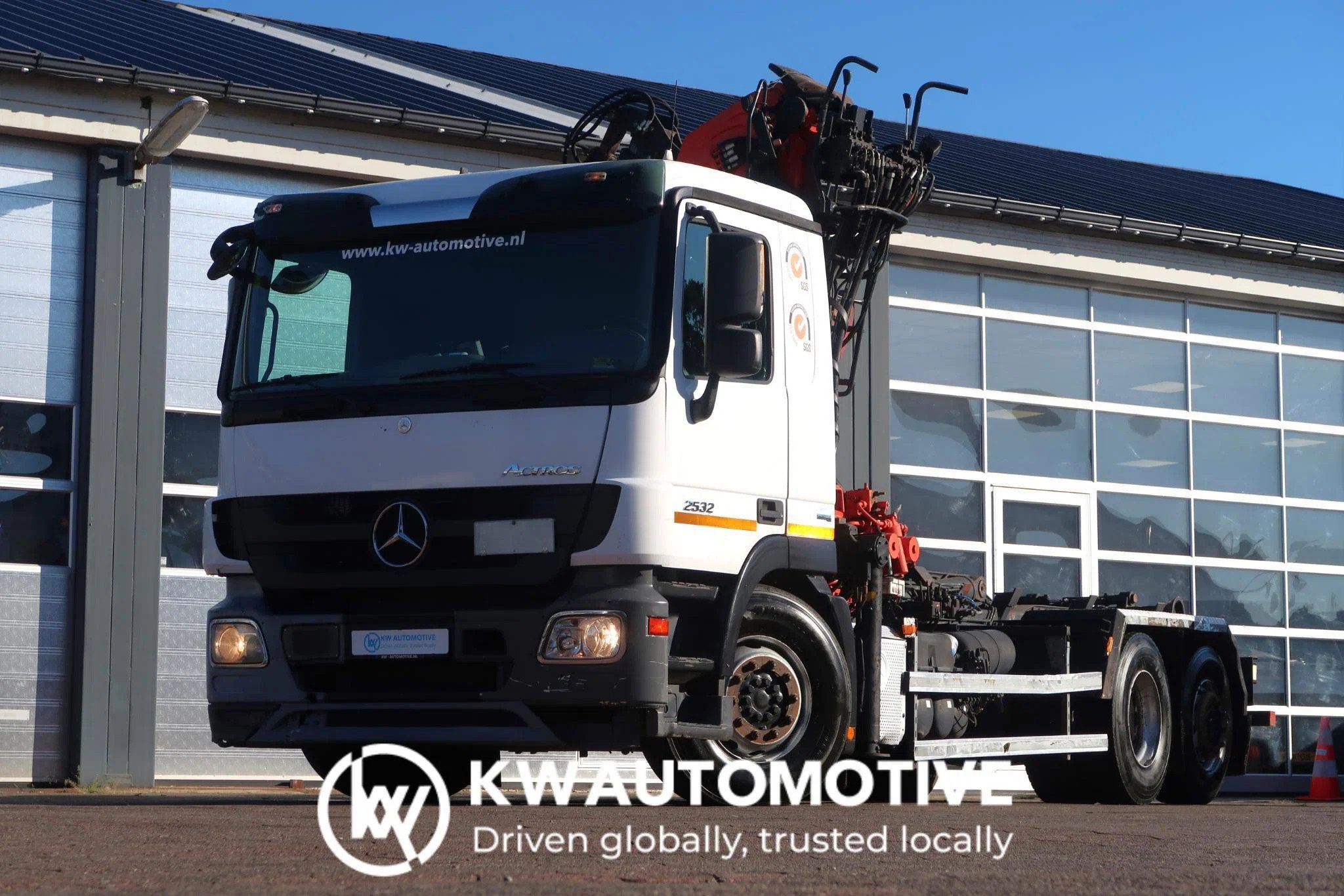 Mercedes-Benz Actros 2532 6X2/ PALFINGER EPSILON CRANE/ 21T, Auto's, Automaat, Euro 5, Mercedes-Benz, Bedrijf