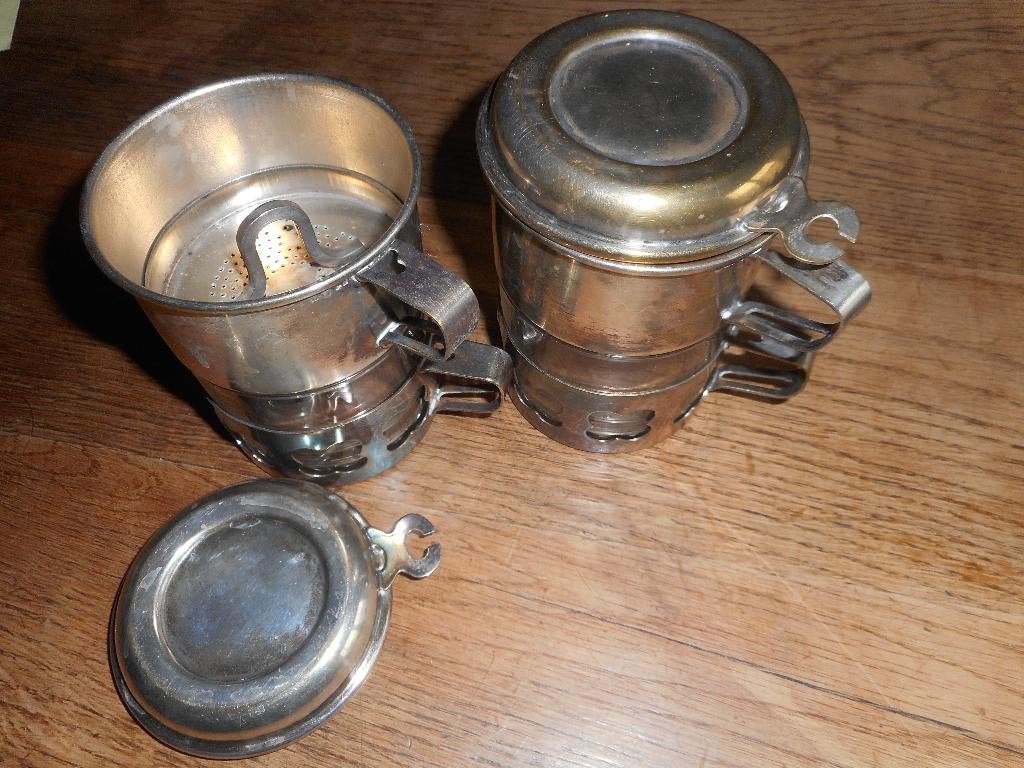 2 filtre à café, Vintage, Verre, Utilisé, Enlèvement ou Envoi