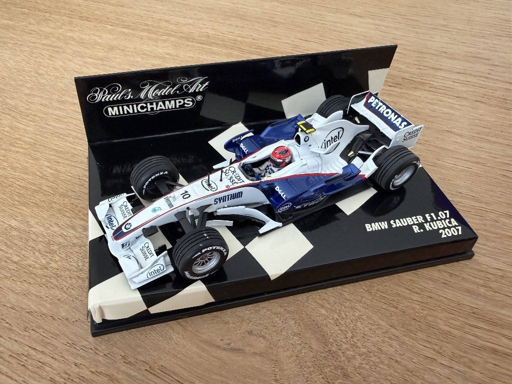 Robert Kubica - BMW Sauber F1 07 - 2007 - Minichamps, Ophalen of Verzenden, Zo goed als nieuw, Auto, MiniChamps