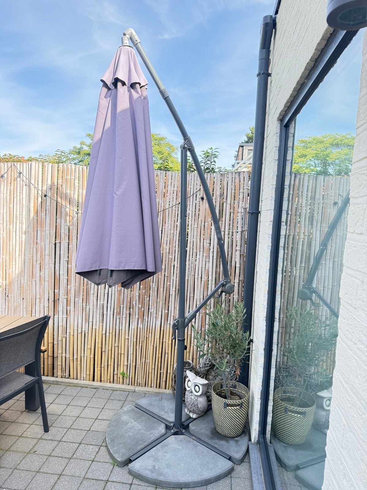 Zweefparasol met voet, Jardin & Terrasse, Enlèvement, Parasol flottant