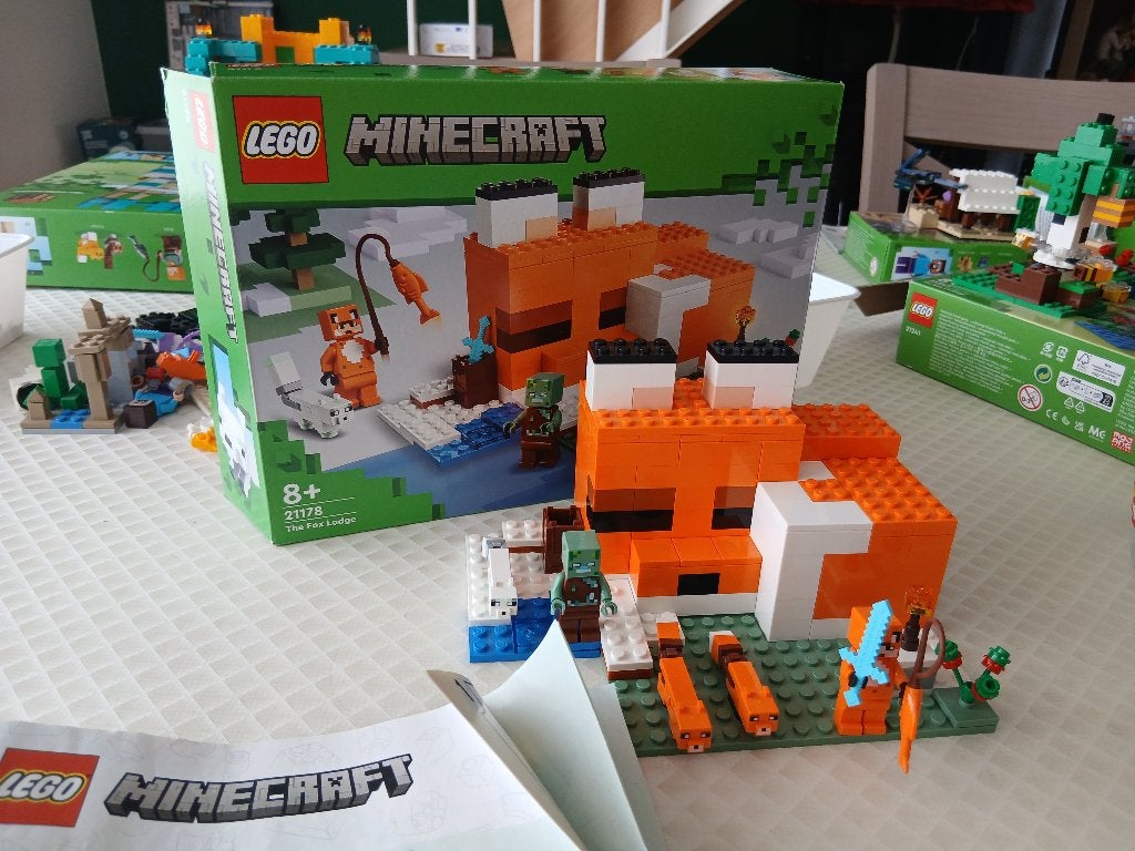 lego minecraft the fox lodge 21178, Compleet, Minecraft, Lego, Ophalen of Verzenden