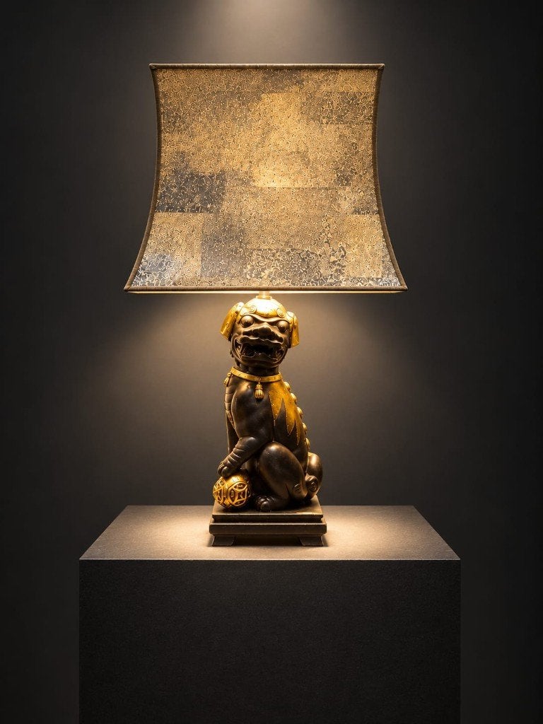 Lampe de table vintage en forme de chien de Fô de Deknudt., Enlèvement