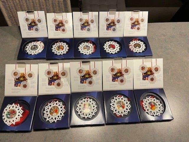 10 Verschillende HUTSCHENREUTHER kerststerren, Diversen, Kerst, Ophalen of Verzenden, Gebruikt