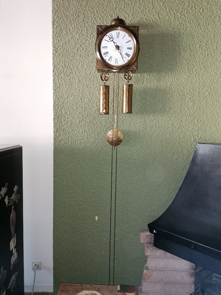 Antiek hangklok metaal, Antiek en Kunst, Curiosa en Brocante, Ophalen