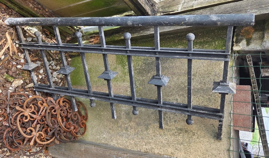 Barrière + éléments fer forgé, Jardin & Terrasse, Clôtures de jardin, Utilisé, Autres types, Fer, Enlèvement