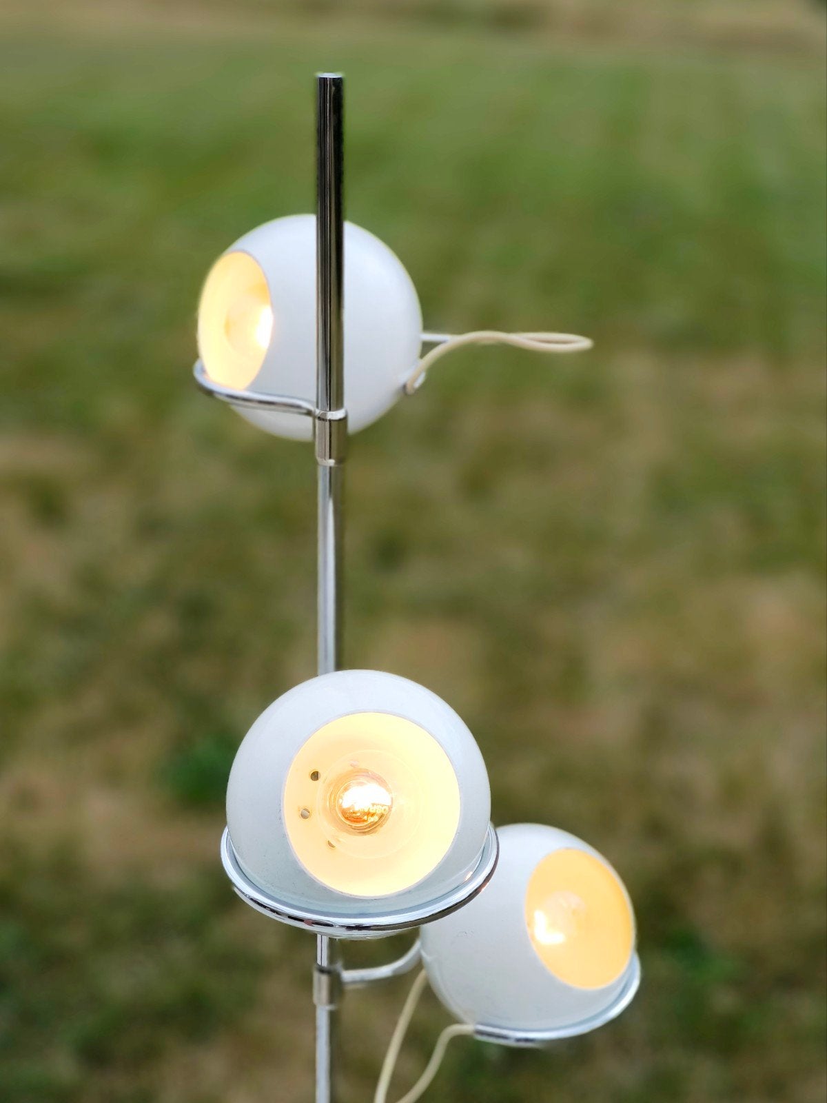 Eyeball 3-lichts vloerlamp voor Monix, Frankrijk jaar 1970, Ophalen, Gebruikt, Vintage, E27 (groot)