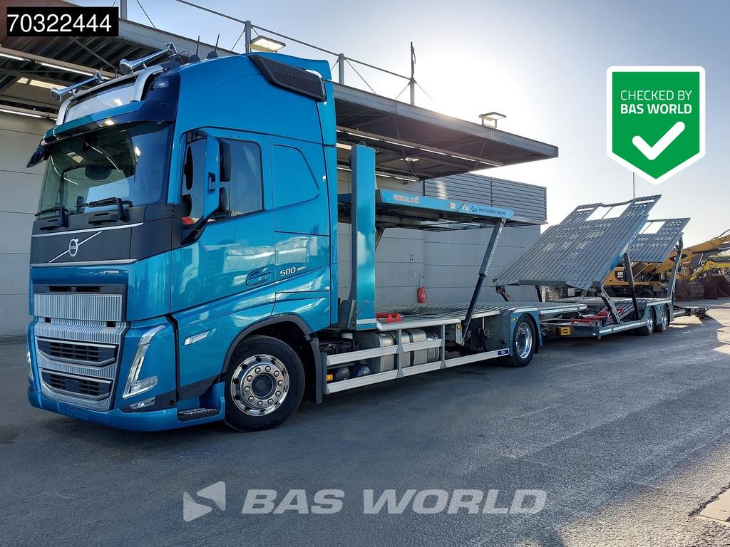 Volvo FH FH 500 4X2 Blyss Modulo 6 Car transporter Winch Ful, Automaat, Euro 6, Blauw, Leder