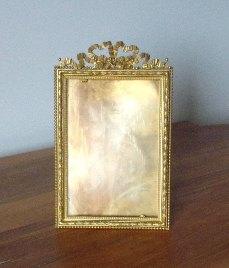 Fotolijst in Lodewijk XVI-stijl, eind 19e eeuw, in brons, Antiek en Kunst, Ophalen of Verzenden, Brons
