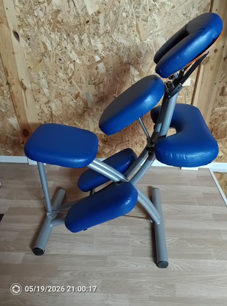 Chaise de massage assis + housse de transport, Enlèvement ou Envoi, Cuir