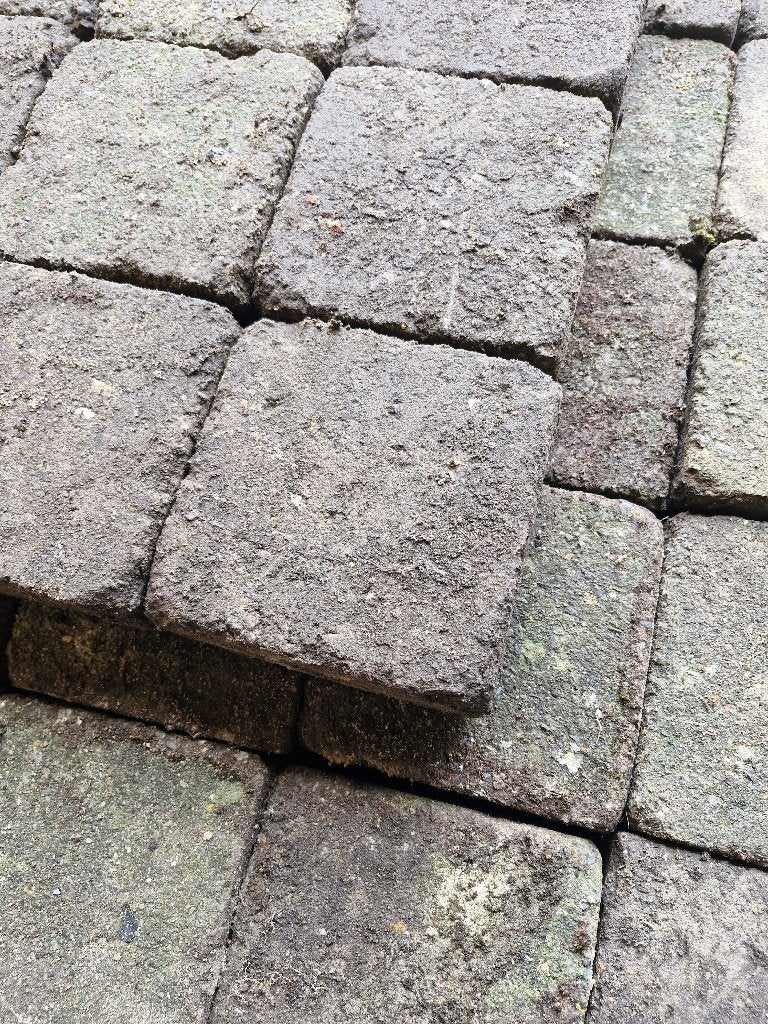 Betonklinkers, Tuin en Terras, Ophalen, Gebruikt, Klinkers, 10 m² of meer