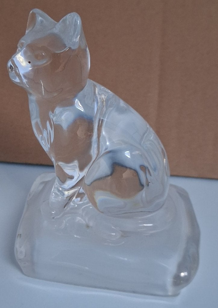 Figurine " chat " en verre, Collections, Enlèvement