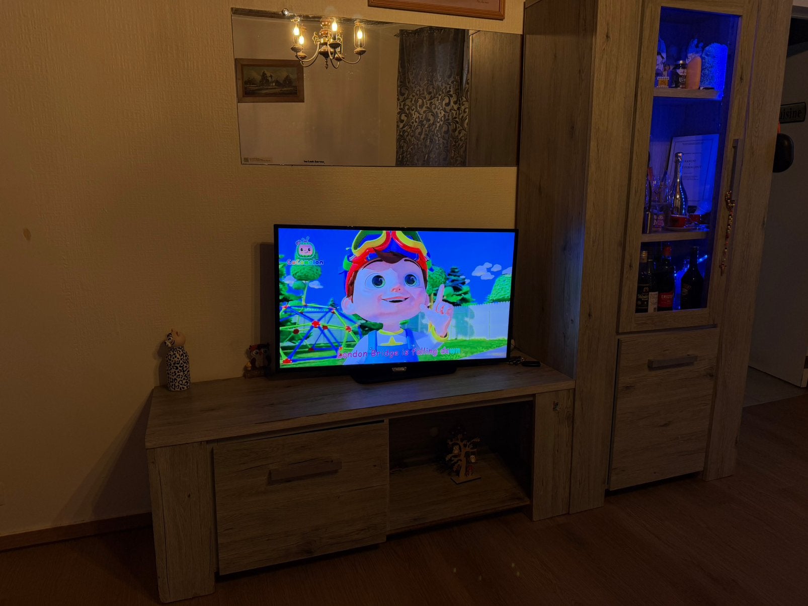 Meuble TV+ Vitrine de salon, Maison & Meubles, Enlèvement, Comme neuf