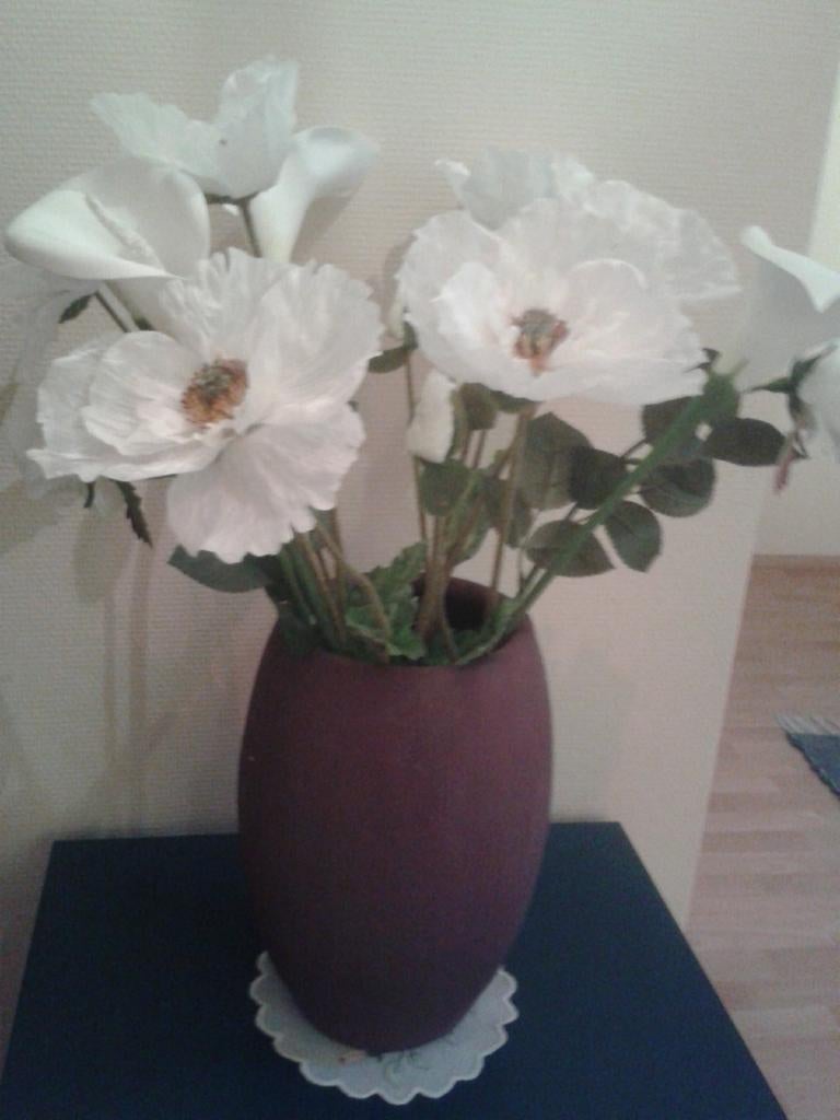 Mooie vaas met bloemen, Ophalen of Verzenden