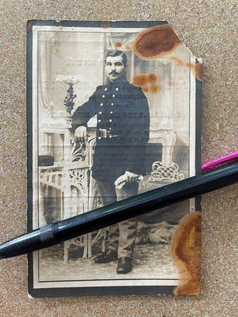 14-18 Le soldat 23Liniereg Vandenbroucke tué à Boutersem, Enlèvement ou Envoi, Image pieuse