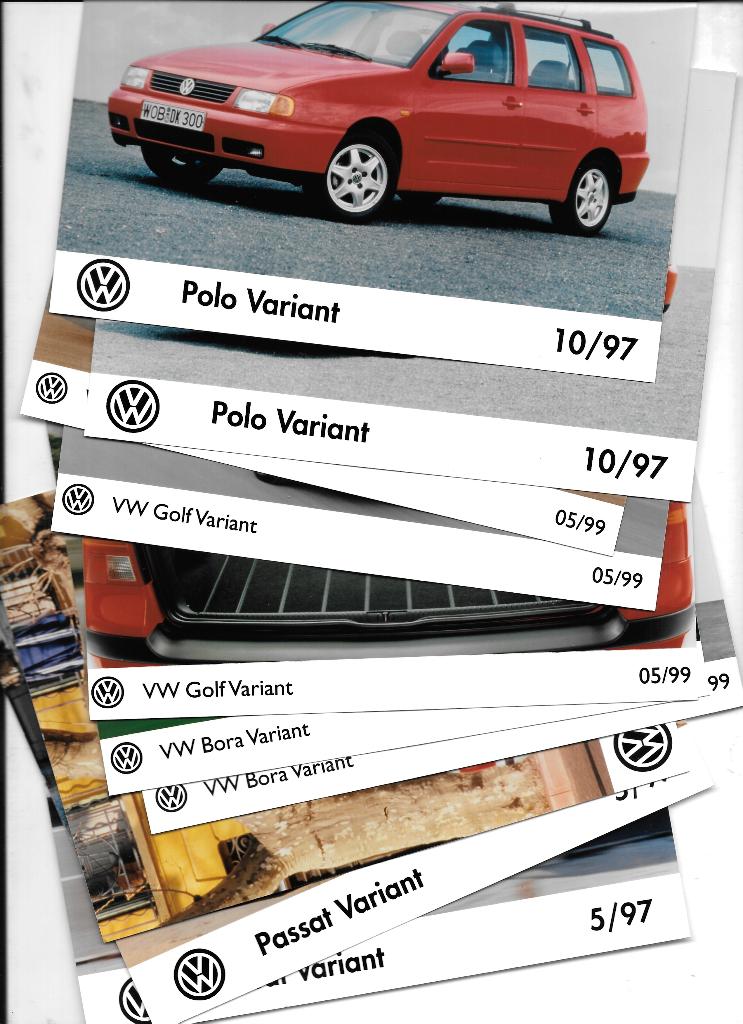 VOLKSWAGEN VARIANTS,  1997, Boeken, Auto's | Folders en Tijdschriften, Ophalen of Verzenden, Zo goed als nieuw, Volkswagen