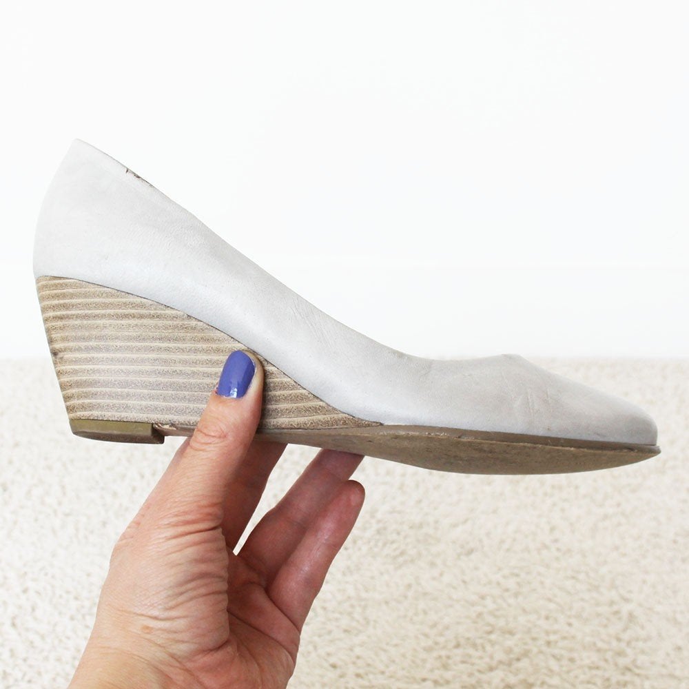 Mooie Leren Gabor Sleehak Pump - 30 (Maat 5½ / 38½) € 35,-, Kleding | Dames, Schoenen, Verzenden, Beige, Overige typen, Gabor