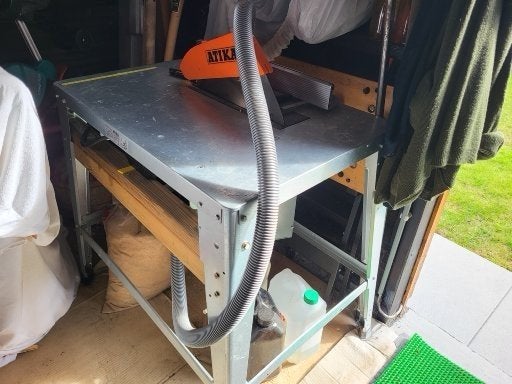 ATIKA ZAAGTAFEL MET 315 ZAAGBLAD, Doe-het-zelf en Bouw, Gereedschap | Zaagmachines, Ophalen, 70 mm of meer, Overige typen, Atika