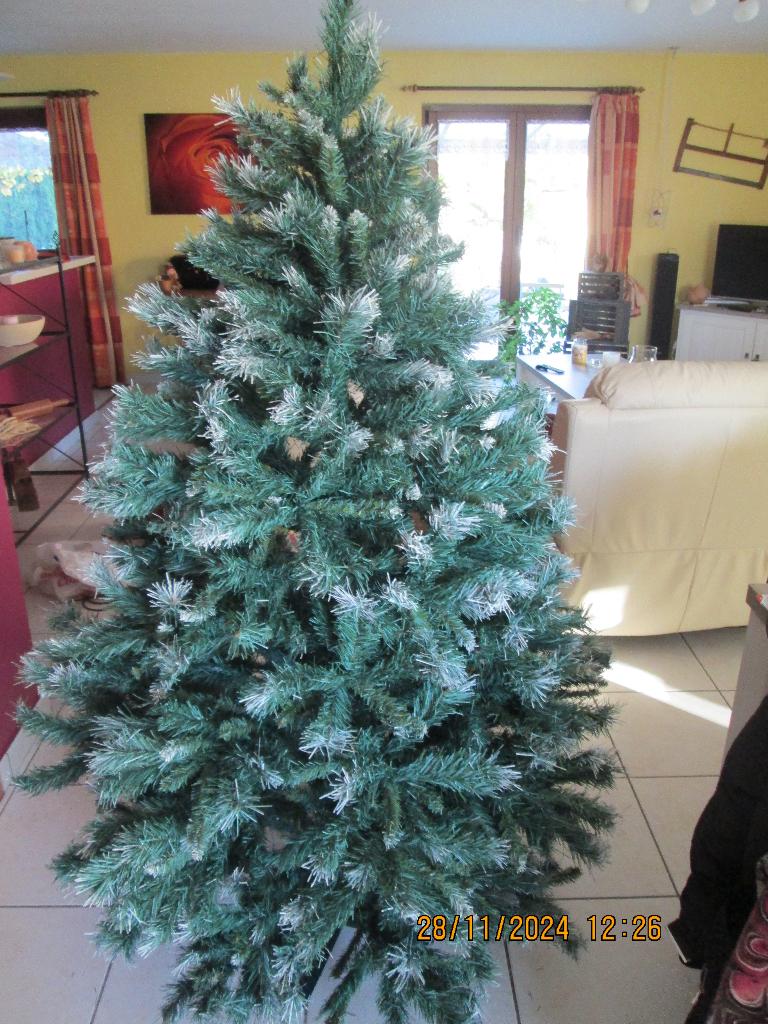 Sapin de Noël artificiel Pine Blue 180 cm, Divers, Noël, Enlèvement, Comme neuf