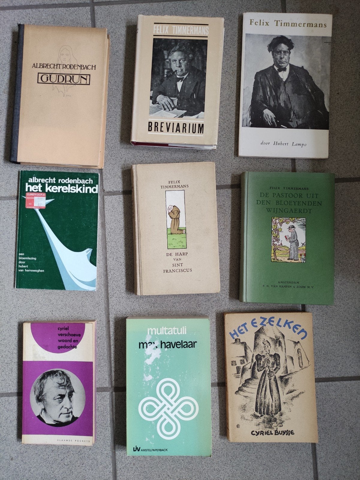 9 stuks! Vlaamse oude literatuur, Ophalen of Verzenden