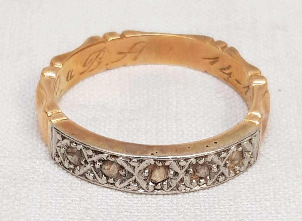 Bague de fiançailles en diamant 18 carats., Bijoux, Sacs & Beauté, Enlèvement ou Envoi, Or, Bague, Avec pierre précieuse